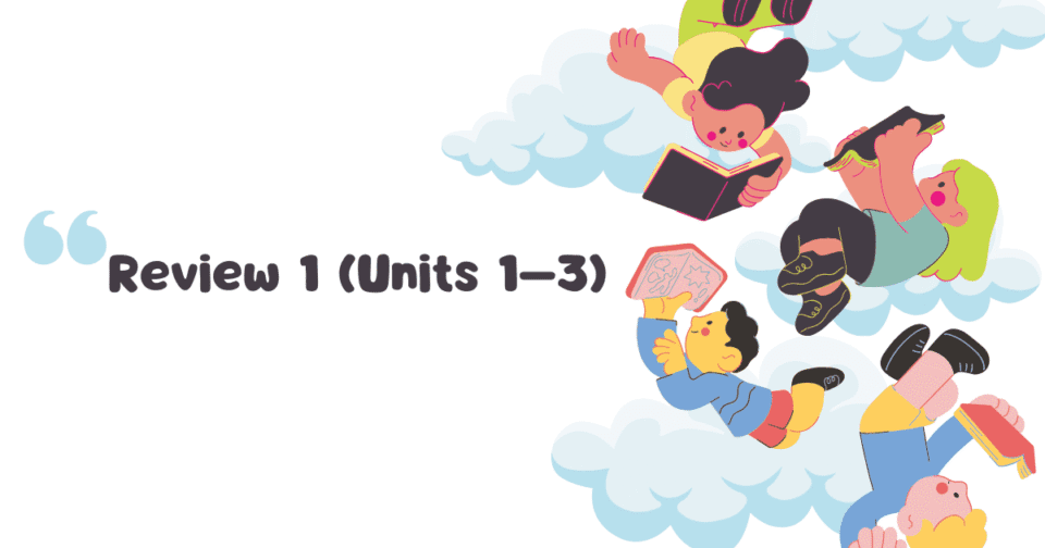 Review 1 (Units 1–3)